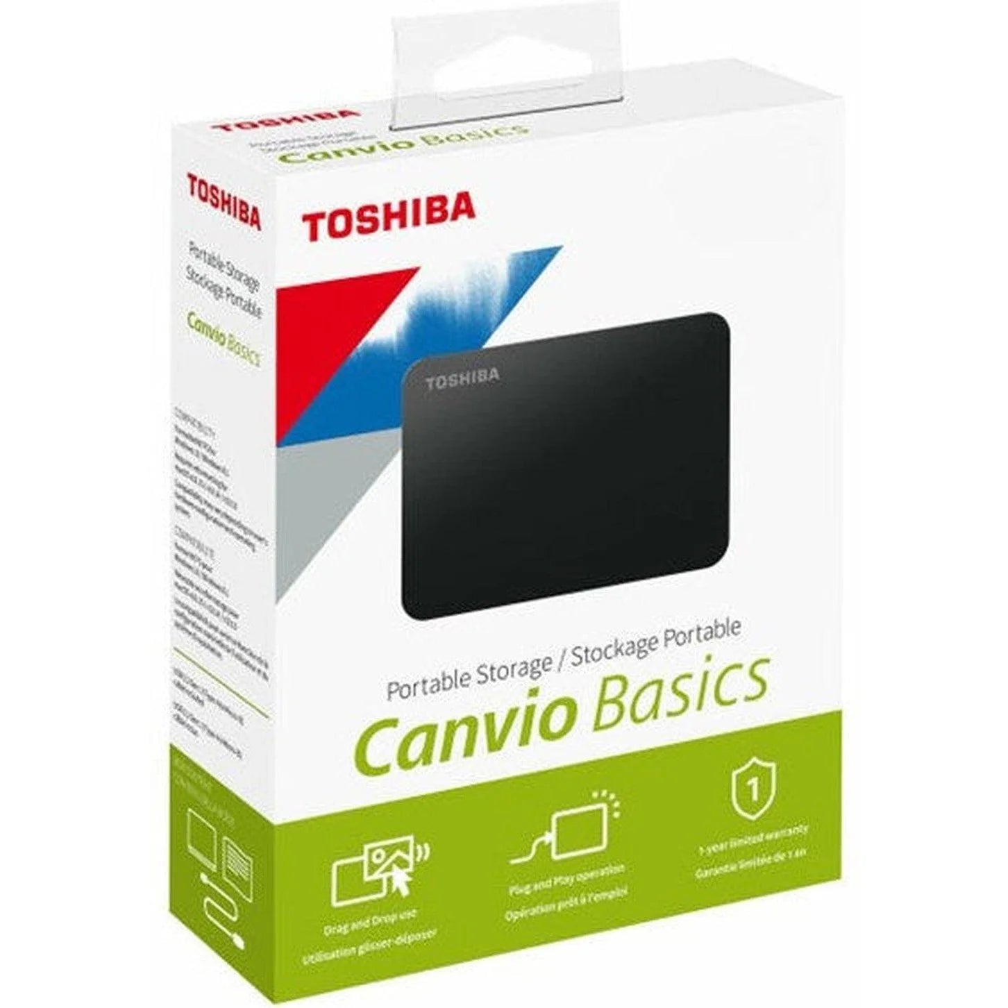 Toshiba 1Tb Canvio Basics Usb 3.2 Gen 1 Portable Hdd