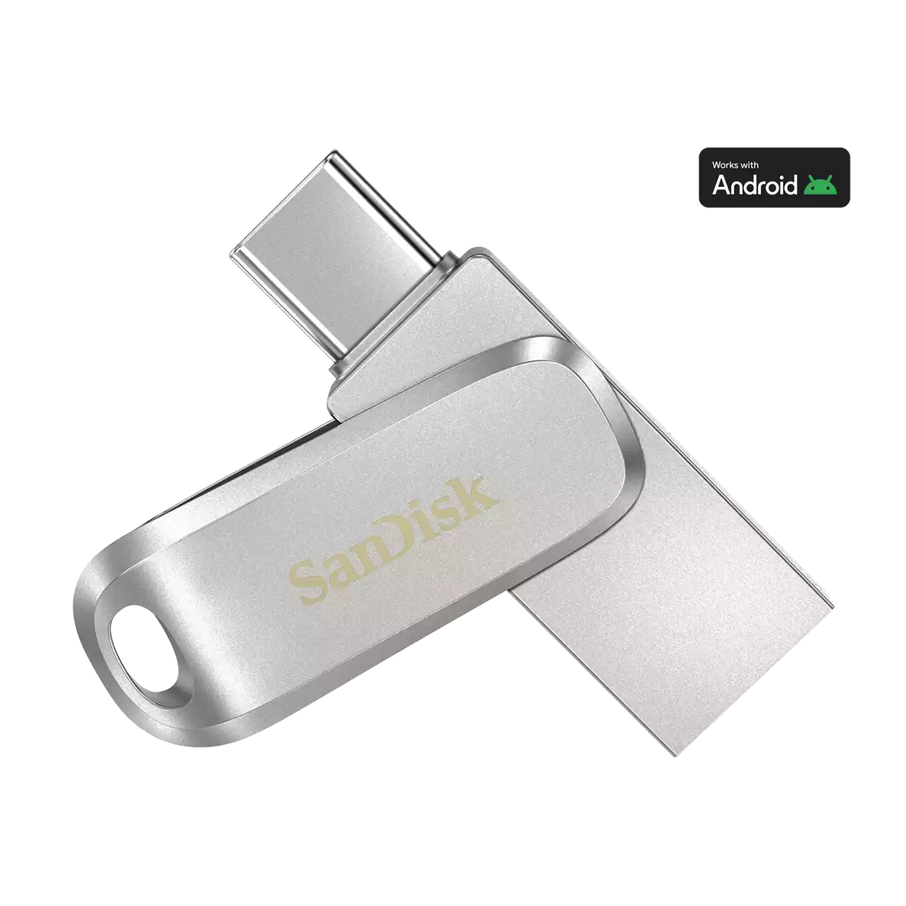SanDisk Ultra Dual Drive Luxe - 256GB / Up to 400 MB/s / USB 3.2 Gen 1 / Type-C / Silver