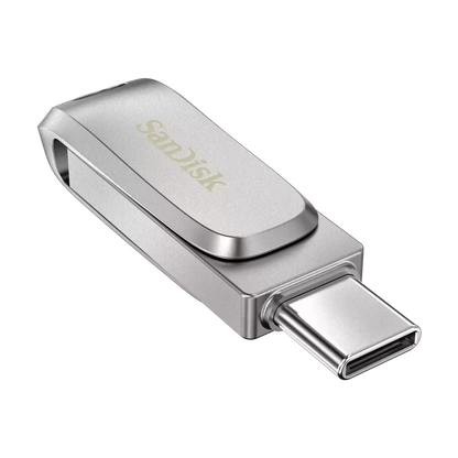 SanDisk Ultra Dual Drive Luxe - 128GB / Up to 400 MB/s / USB 3.2 Gen 1 / Type-C / Silver