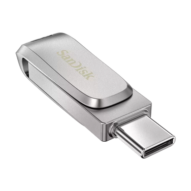 SanDisk Ultra Dual Drive Luxe - 1TB / Up to 400 MB/s / USB 3.2 Gen 1 / Type-C / Silver