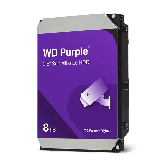 WD Purple 8TB Surveillance Hard Disk Drive-Class SATA 6Gb/s 256MB