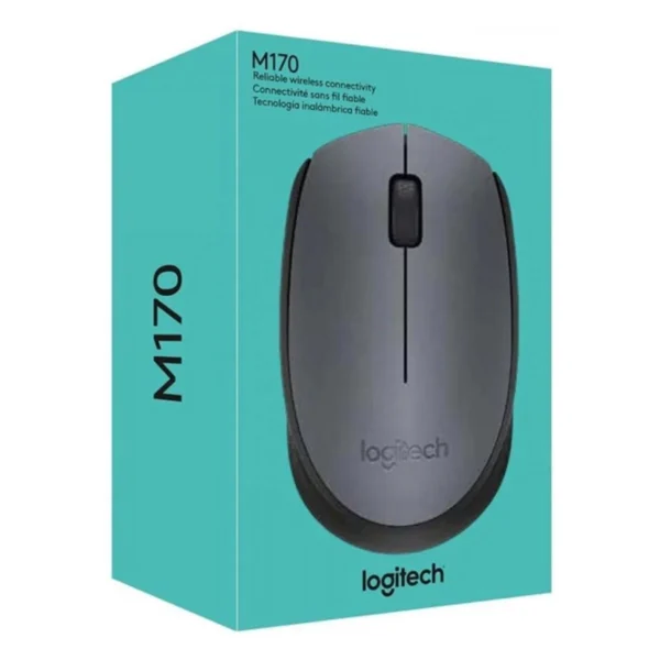 Logitech M170 Wireless Optical Mouse - Grey
