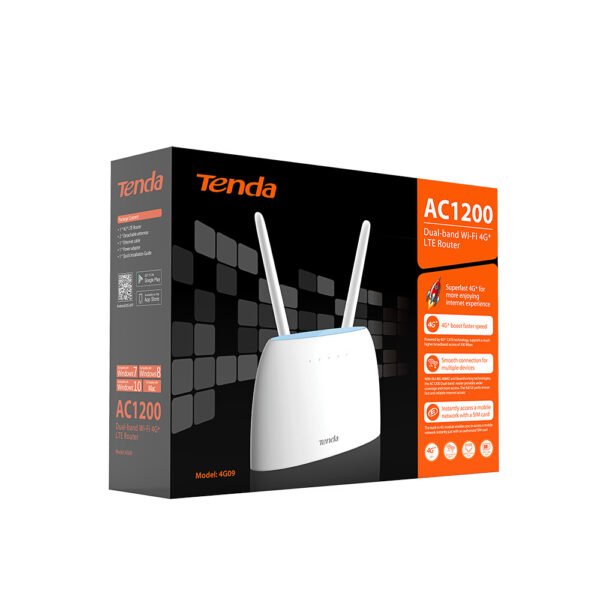 4G09 Tenda AC1200 Dual-Band Wi-Fi 4G+ LTE Router