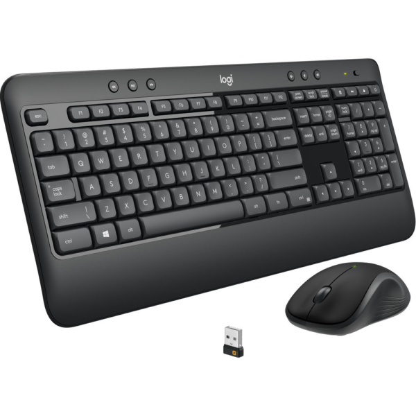 Logitech MK540 Advanced Wireless Combo - 2.40GHz / Up to 10m / USB Wireless Receiver / Arb/Eng / Black - Keyboard & Mouse Combo