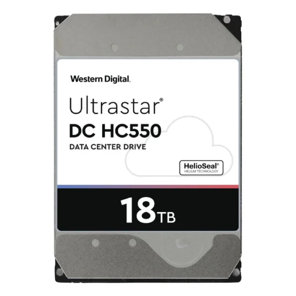 WD Ultrastar DC HC550 Hard Drive - 18TB / 3.5-inch / SATA-III / 7200 RPM / 512MB