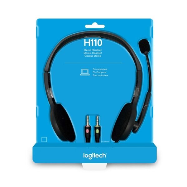 Logitech Stereo Headset H110 - 3.5 mm / Black