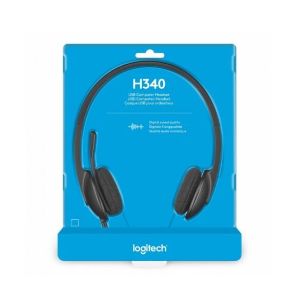 Logitech H340 - USB 2.0 / Wired / 20Hz to 20KHz / Stereo - Head Phones