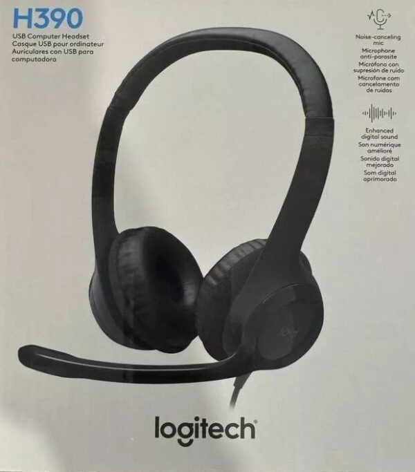 Logitech Headset H390 USB - Black