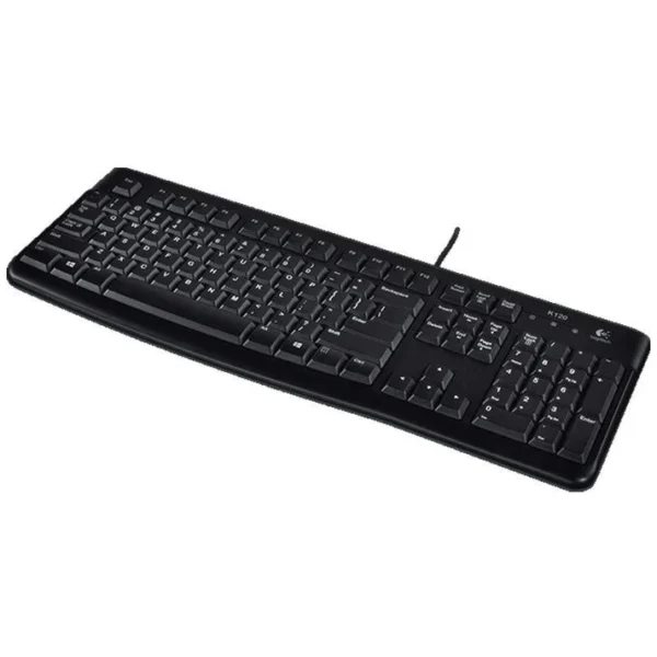 Logitech K120 - Wired / USB 2.0 / Arb/Eng / Black - Keyboard