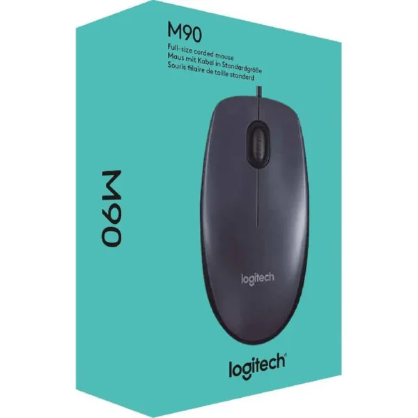 Logitech M90 -1000dpi / USB 2.0 / Black - Mouse