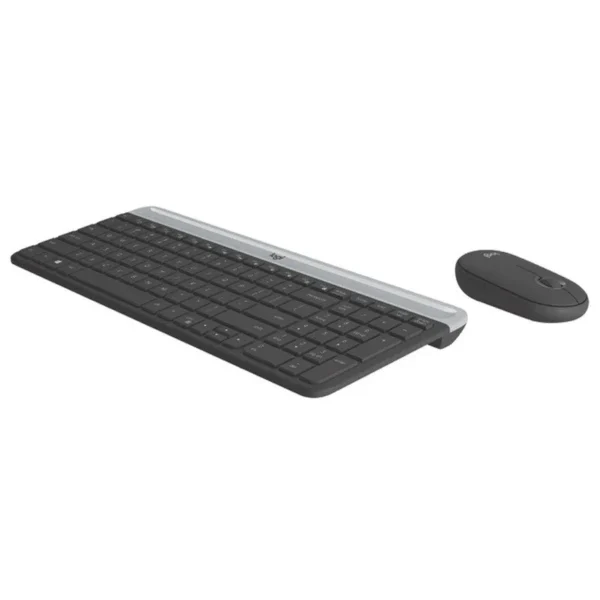 Logitech MK470 Slim Wireless Combo - 2.40GHz / Up to 10m / Nano USB Wireless Receiver / Graphite - Keyboard & Mouse Combo