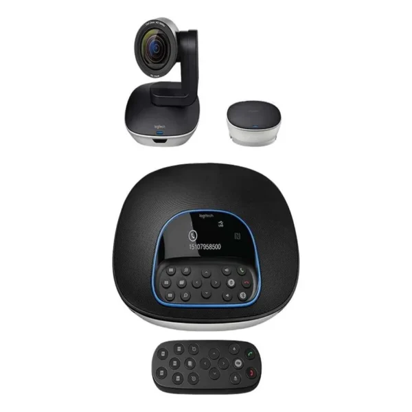 Logitech GROUP Video Conferencing Kit - Full HD / 1080p / USB / Bluetooth / NFC / Black and Silver