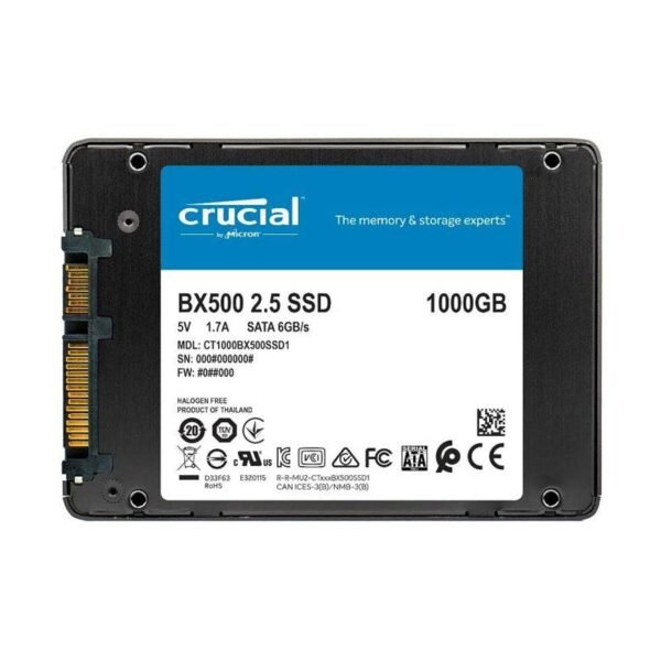 Crucial BX500 - 1TB / 2.5-inch / SATA-III